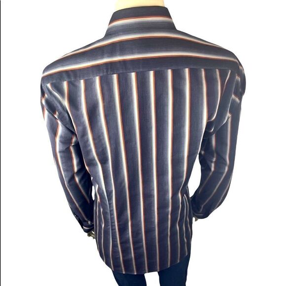 Like New Long Sleeved Ted Baker Dress Shirt Size 5 (M) - Picture 5 of 9